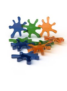 Kurzołaki - akrylowe plamy